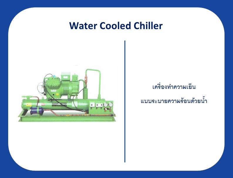 เครื่องทำความเย็น แบบระบายความร้อนด้วยน้ำ