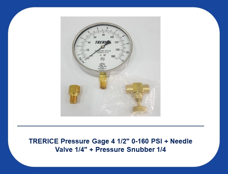 TRERICE Pressure Gage 4 1/2