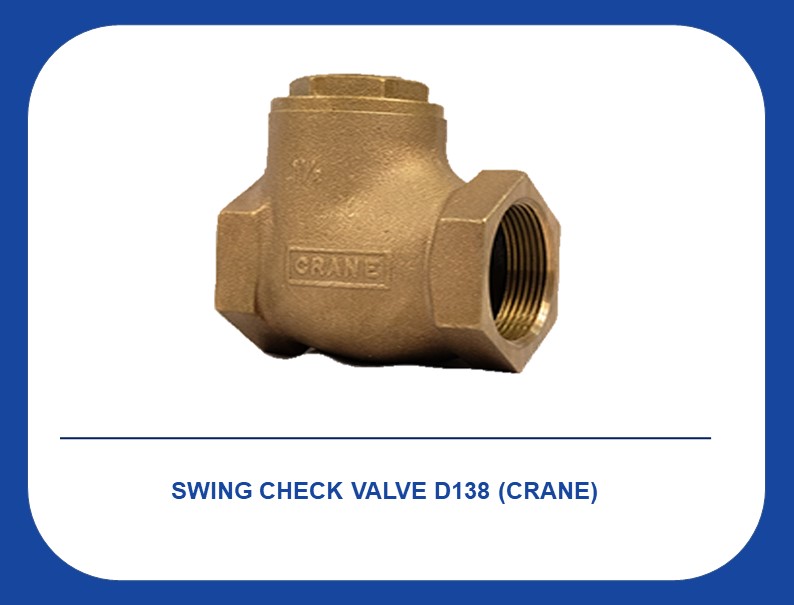 SWING CHECK VALVE D138 (CRANE)  **** จัด ส่ง ฟรี ****